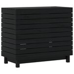 vidaXL Panier à linge 88 5x44x76 cm bois massif de pin