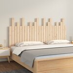 vidaXL Tête de lit murale 159 5x3x80 cm Bois massif de pin