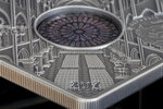 Pièce de monnaie en Argent 10 Dollars g 50 Millésime 2017 Holy Windows NOTRE DAME CATHEDRAL