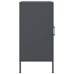 vidaXL Buffets 2 Pièces anthracite 36x39x79 cm acier laminé à froid