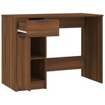 vidaXL Bureau Chêne marron 100x50x75 cm Bois d'ingénierie