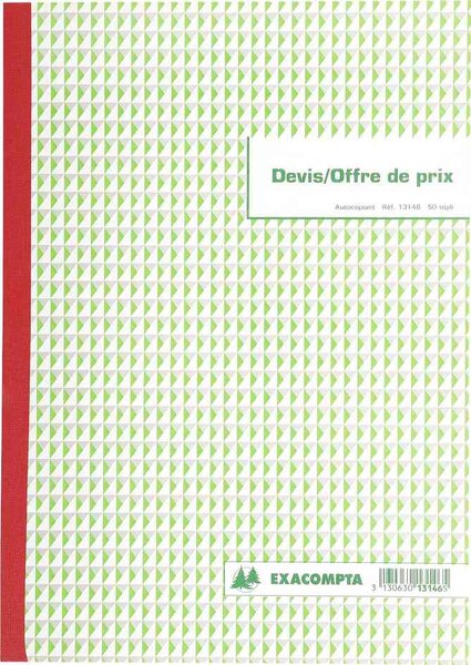 Manifold 'Devis Offre de prix', 297 x 210 mm EXACOMPTA