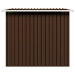 vidaXL Abri de stockage pour jardin Marron 194x121x181 cm Acier
