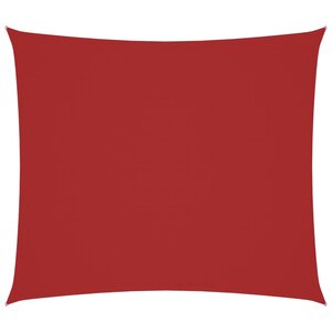 vidaXL Voile de parasol tissu oxford rectangulaire 2x2 5 m rouge