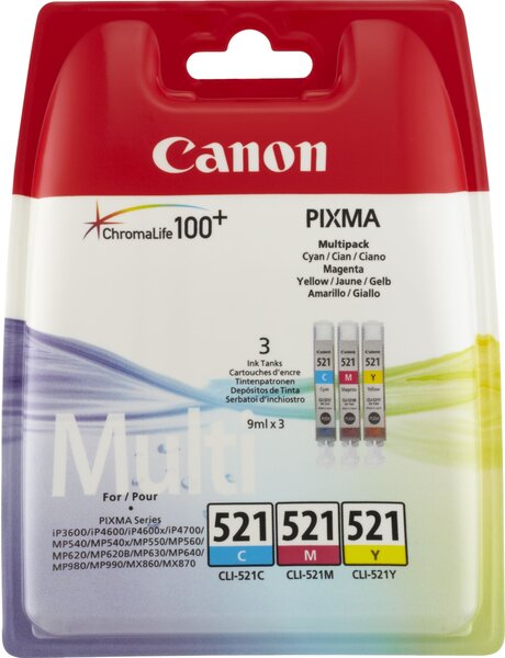 Cartouche d'encre CANON CLI-521 (3 Couleurs)