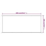 vidaXL Auvent vertical Taupe 180x600 cm Tissu oxford