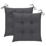 vidaXL Ensemble à manger d'extérieur pliable avec coussin 3 Pièces Teck