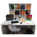 Exacompta Set de tiroirs de bureau Big-Box Black Office 4 tiroirs Noir