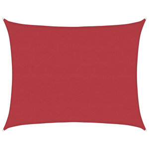 vidaXL Voile d'ombrage 160 g/m² Rouge 6x8 m PEHD