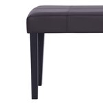 vidaXL Banc 106 cm Marron Similicuir