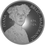 Pièce de monnaie en Argent 4 Euro g 31.103 Millésime 2024 IVANA BRLIC MAZURANIC