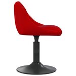 vidaXL Chaise de salle à manger Rouge bordeaux Velours