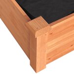 vidaXL Lit surélevé de jardin doublure 120x45x25 cm bois massif sapin