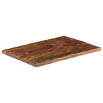 vidaXL Dessus de table 90x70x2 5 cm rectangulaire bois massif récupéré