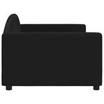 vidaXL Lit de repos noir 90x200 cm tissu