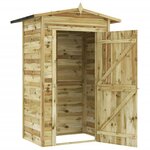 vidaXL Abri de stockage de jardin Bois de pin imprégné