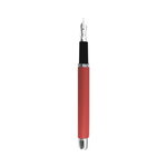 Stylo plume cristo 13 x 1.1 cm - corps métal - pointe iridium - rouge