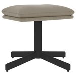 vidaXL Repose-pied Gris clair 60x60x36 cm Velours