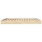 vidaXL Cadre de lit chêne sonoma 180x200 cm bois d'ingénierie