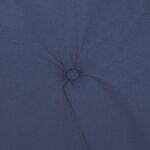 vidaXL Coussins de chaise à dossier haut lot de 2 bleu marine tissu