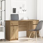 Bureau vidaXL Artisan Chêne 140x49x76 cm Bois d'ingénierie