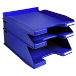Corbeille À Courrier Combo Maxi Office - Bleu Nuit - X 4 - Exacompta