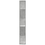 vidaXL Bibliothèque 5 niveaux gris béton bois d'ingénierie