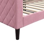 vidaXL Lit de repos rose 90x200 cm velours