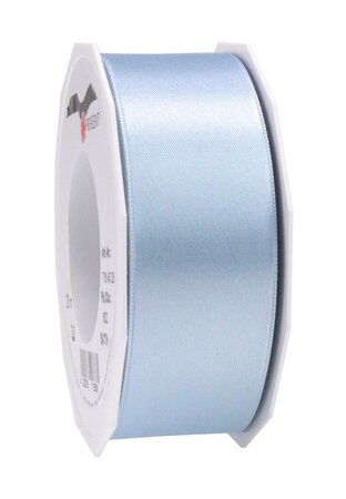 Satin double face 25-m-rouleau 40 mm bleu ciel