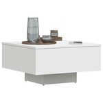 vidaXL Table basse blanc 60x60x31 5 cm bois d'ingénierie