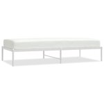 vidaXL Cadre de lit métal blanc 90x190 cm