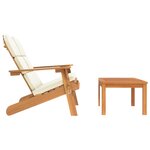 vidaXL Ensemble de salon de jardin Adirondack 2 Pièces bois acacia solide