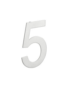THIRARD - Chiffre 5 à visser  inox  H.100mm