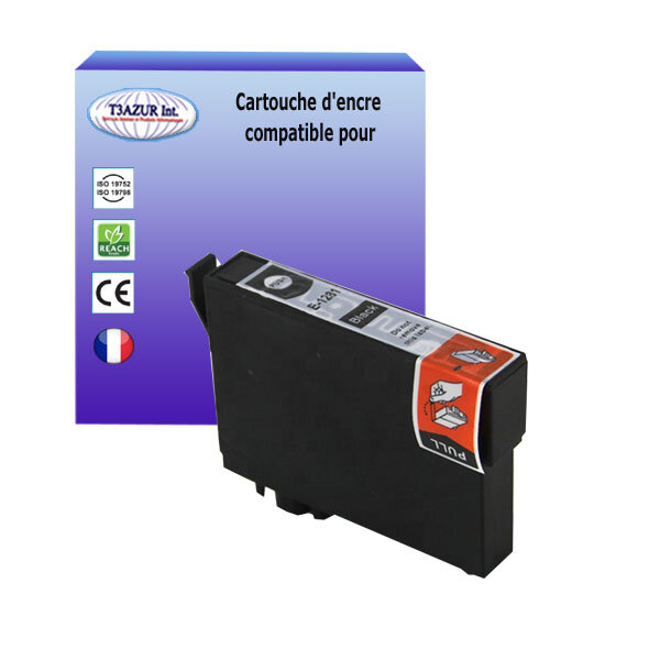 Cartouche Compatible pour Epson Stylus Office BX305F, BX305FW, BX305FW Plus remplace Epson T1281 Noire - T3AZUR