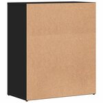 vidaXL Buffet noir 60x31x70 cm bois d'ingénierie