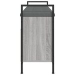 vidaXL Banc à chaussures sonoma gris 105 5x32x57 5cm bois d'ingénierie