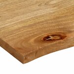 vidaXL Dessus de table à bord vivant 80x80x2 5 cm bois massif manguier