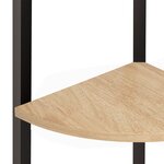 vidaXL Étagère d'angle 4 niveaux Marron clair et noir 45 5x31 5x150 cm