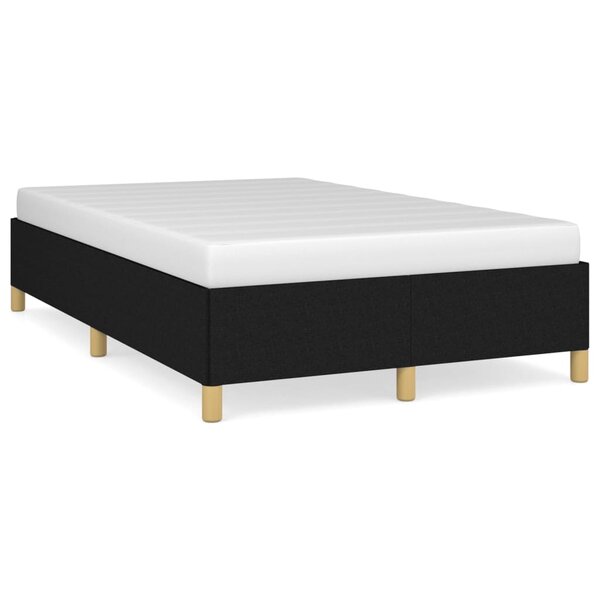 vidaXL Cadre de lit Noir 120x200 cm Tissu