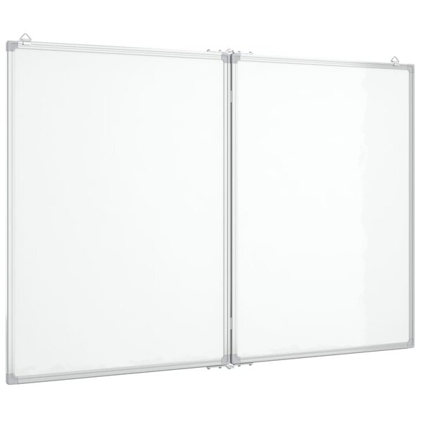 Tableau magnétique panneau écriture école maison bureau pliable 100 x 80 x 1 7 cm aluminium 02_0045515