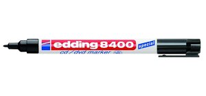Marqueur Permanent cd/ dvd 8400 pointe ogive 1 mm noir EDDING