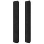 vidaXL Tête de lit avec oreilles Noir 103x16x118/128 cm Velours