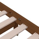 vidaXL Cadre de lit Marron miel Bois massif 90x200 cm