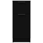 vidaXL Buffet noir 30x30x70 cm bois d'ingénierie