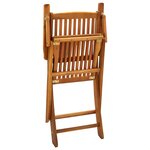 vidaXL Chaises pliables d'extérieur lot de 4 Bois d'acacia solide