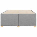 vidaXL Cadre de lit Gris clair 120x200 cm Tissu