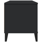 vidaXL Meuble TV VIKEN noir bois d'ingénierie