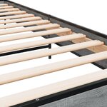 vidaXL Cadre de lit sonoma gris 90x200 cm bois d'ingénierie et métal