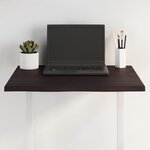 vidaXL Dessus de table bois chêne massif traité bordure assortie