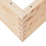 vidaXL Jardinière 70x70x45 5 cm bois de pin massif